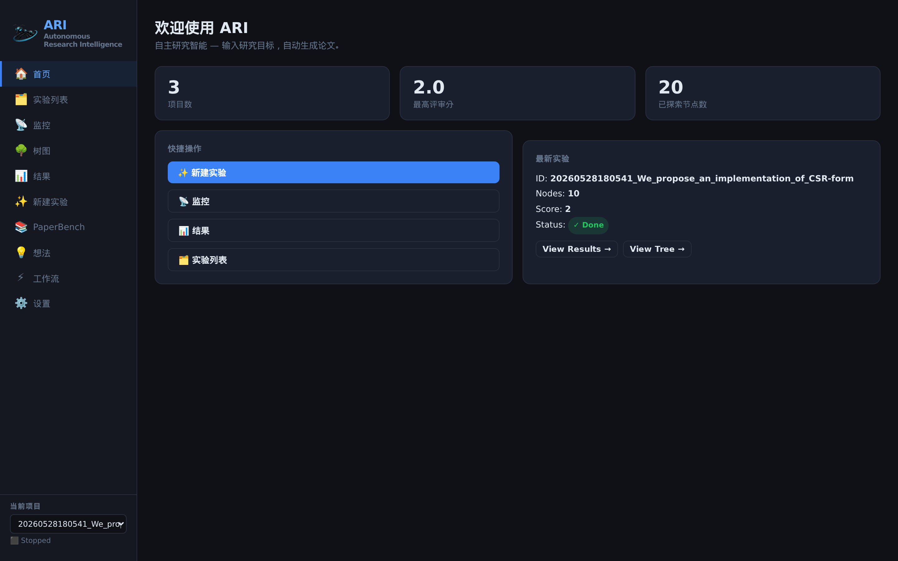 ARI 主页